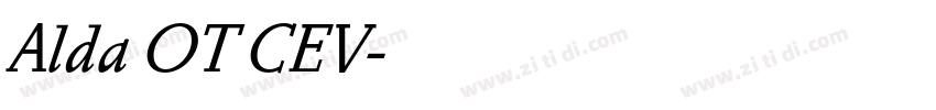 Alda OT CEV字体转换